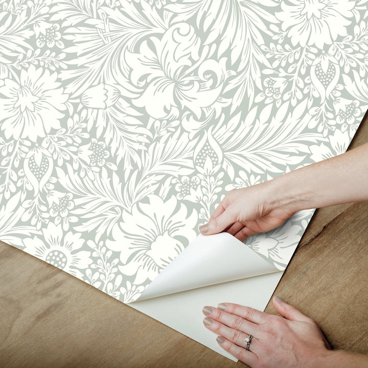 Modern Acanthus Premium Peel + Stick Wallpaper Roll