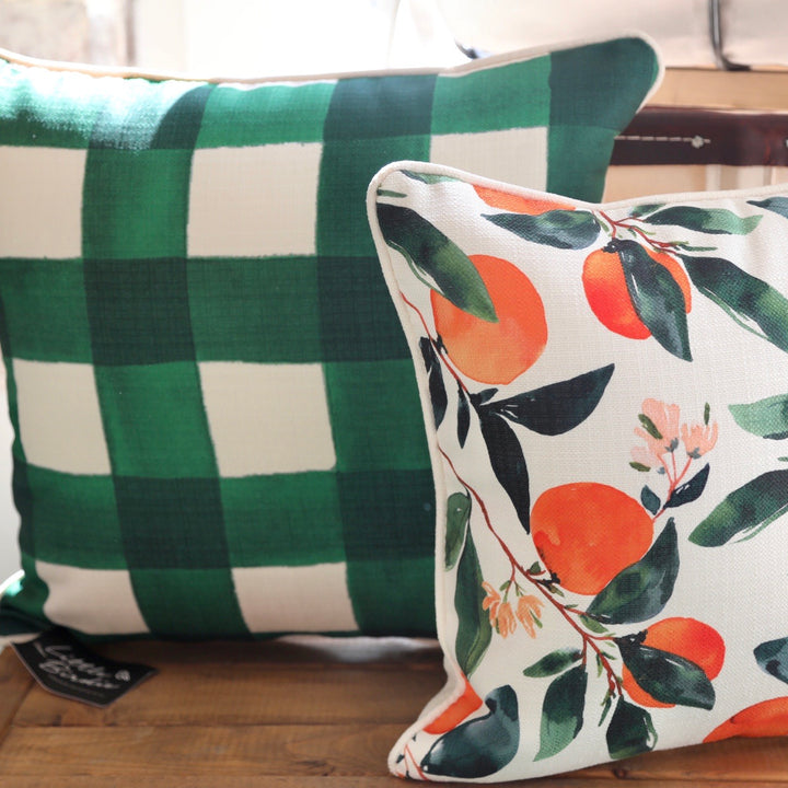 Emerald Buffalo Check Pillow